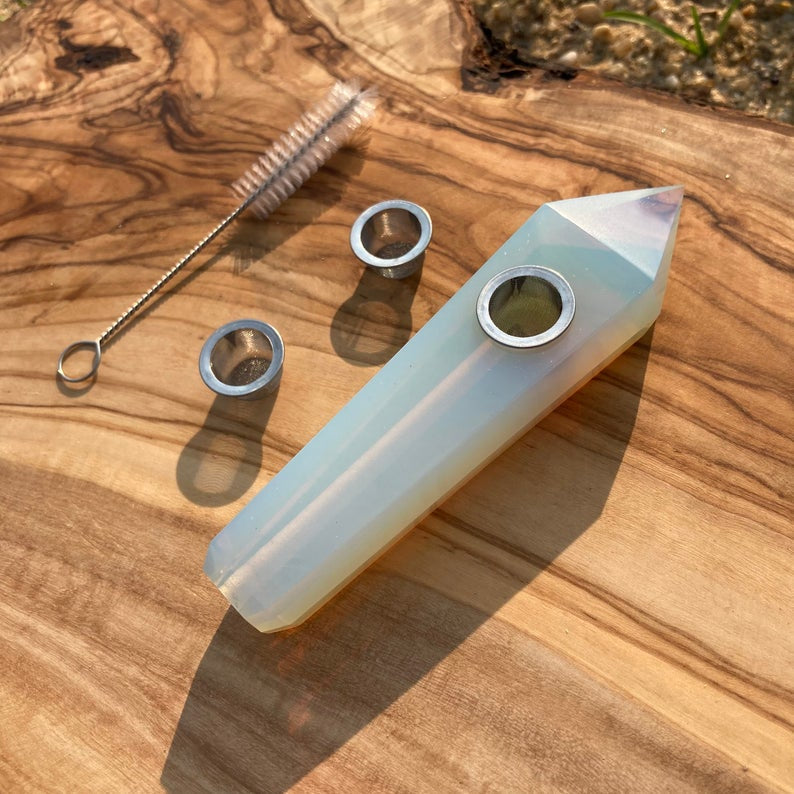 Crystal Smoking Opal Pipe